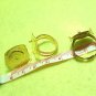 4 pcs Gold Tone Open Size 18mm Alloy Ring DIY124