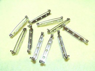10pcs Quality Finding Brooch 38mm Silver Plated DIY54