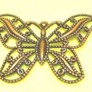 3 pcs Delicate Copper 4.5cm Pendant Butterfly DIY114