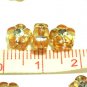 100pcs Orange Flowers Arcylic Plastic Beads DIY116