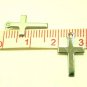 40 pcs 16x10mm Silver Tone Plated Cross Alloy Pendant DIY167