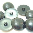 10pcs Big Black Round Overcoat 1.9cm Button DIY60