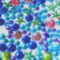 120 pcs Plastic Diamond Cut Colors Beads Stick on Cards Paper Art DIY245