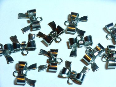 30 pcs White Steel Metal 9x9 mm Butterfly Dangle best for Earring DIY217