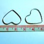 20 pcs White Steel Metal Big Heart Connector Dangle best for Bags or Belt DIY218