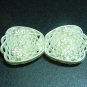 4 pcs Milk While Plastic Buckle Fasten Button for Belt DIY 213