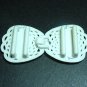 4 pcs Milk While Plastic Buckle Fasten Button for Belt DIY 213