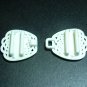 4 pcs Milk While Plastic Buckle Fasten Button for Belt DIY 213