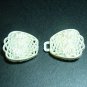 4 pcs Milk While Plastic Buckle Fasten Button for Belt DIY 213