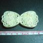 4 pcs Milk While Plastic Buckle Fasten Button for Belt DIY 213