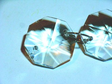 20 pcs DIY Sparkling Clear Crystal 2 x 2 cm 3D Octagon Beads