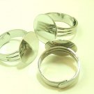 4 pieces Nickel Free Silver Tone Quality 19mm Rings  DIY166
