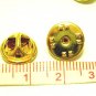 10 pcs Gold Tone Pin Brooch Back Fixer DIY65