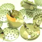 8 pcs Silver Plated Brooch Pin for Big Flowers DIY79