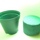 3 set Green Artificial Flower's Sponge with Plastic Pot