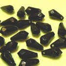100 pcs Black 15mm Water Drops Plastic Beads DIY64