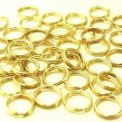 150 pcs Nickel Free Gold Tone 6mm Double Jump Rings DIY168