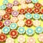 50pcs Assort Color Flowers Quality Plastic Bead DIY74