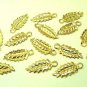 40pcs 16mm Gold Tone Leaves Alloy Pendant DIY163