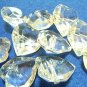 10 pcs Transparent Big Heart Arcylic Quality Button DIY28