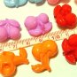 10 pcs Assort Color Cherry Plastic Beads Button DIY77