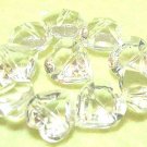 10 pcs Clear Tiny1.3cm Heart Arcylic Quality Button DIY28s