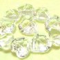 10 pcs Clear Tiny1.3cm Heart Arcylic Quality Button DIY28s