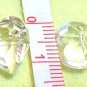 10 pcs Clear Tiny1.3cm Heart Arcylic Quality Button DIY28s