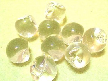 10 pcs Clear Round Ball Arcylic Quality Button DIY121