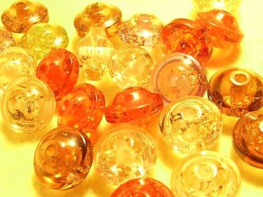 30pcs Big Assort Color Clear Arcylic Bubble Beads DIY69