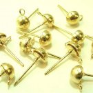 20 pcs Nickel Free Gold Tone Earring Studs DIY172