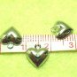 40 pcs Tiny Silver Tone 9mm Heart Alloy Pendant DIY127