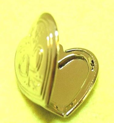 3 pcs Silver Plated Open Heart 2cm Pendant DIY112