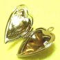 3 pcs Silver Plated Open Heart 2cm Pendant DIY112