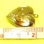 3 pcs Silver Plated Open Heart 2cm Pendant DIY112