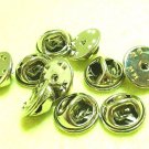10 pcs Silver Tone Pin Brooch Back Fixer DIY123