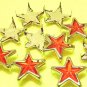 18 pcs  Red Arcylic Star Bead Pin for Bracelet Bag DIY96
