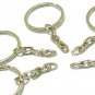 10 pcs Silver Tone Key Ring Keyring Keychain DIY46