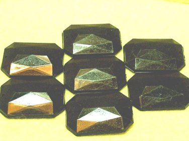 15 pcs Black Diamond Cut 2.5cm Arcylic Bead DIY1