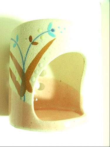 HL 6cm High Pottery Craft Tea /Scented Candle Holder
