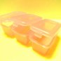 HL Mini Plastic Earring Ring Drug Triple Pack Box Case