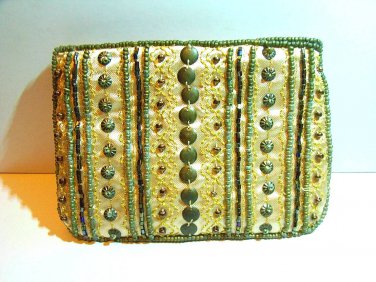 LB Fancy Style Stella Shimmer Beads Coins Bag Cosmetic Bag Made Up Bag
