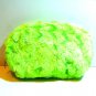 LB Green Color Ovaltine Collection Acrylic Fur Cosmetic Coins Bag Purse Wallet