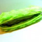 LB Green Color Ovaltine Collection Acrylic Fur Cosmetic Coins Bag Purse Wallet