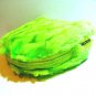 LB Green Color Ovaltine Collection Acrylic Fur Cosmetic Coins Bag Purse Wallet