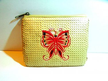 LB Fancy Style Stella Shimmer Butterfly Coins Bag Cosmetic Bag Made Up Bag