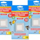 API 14 Day Vacation Pyramid Fish Feeder 3 Pack