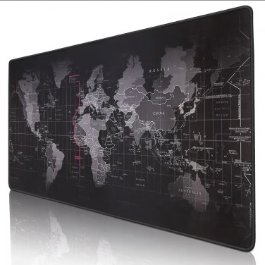 Large Desk Gamer Mouse Pads World Map