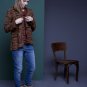 Vintage Boucle Cardigan \Women Cardigan\Boucle Knit Top\Wool-Like Cardigan