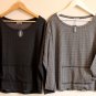 Black&White Shirt\ One Size Shirt\ Women Blouse\ Long Sleeves Top \Loose Shirt